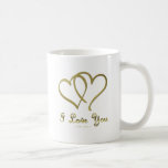 Mug Eventré Gold Hearts i Love You<br><div class="desc">You are viewing The Lee Hiller Designs Collection of Home and Office Decor,  Apparel,  Toxiques and Collectibles. The Designs include Lee Hiller Photographie et Mixed Media Digital Art Collection. You can view her her Nature photographiy at at http://HikeOurPlanet.com/ and follow her hiking blog within Hot Springs National Park.</div>