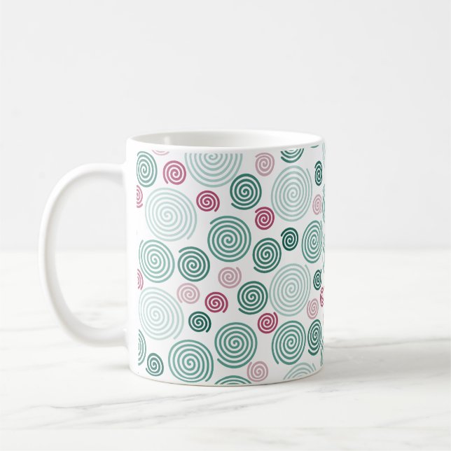 Mug Evergreen Swirl (Pattern) (Gauche)