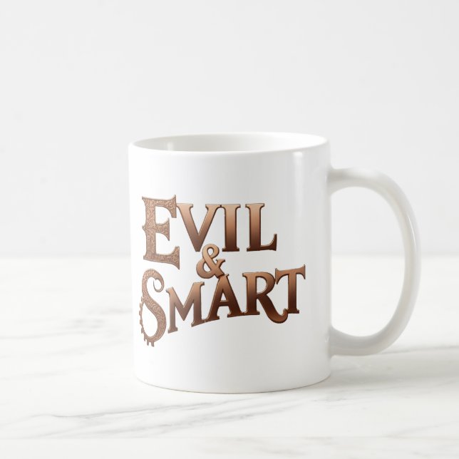 Mug Evil&Smart, uniquement écriture, texte only (Droite)