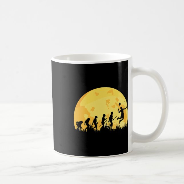 Mug Evolution Badminton brillant Joueur Badminton Cade (Droite)