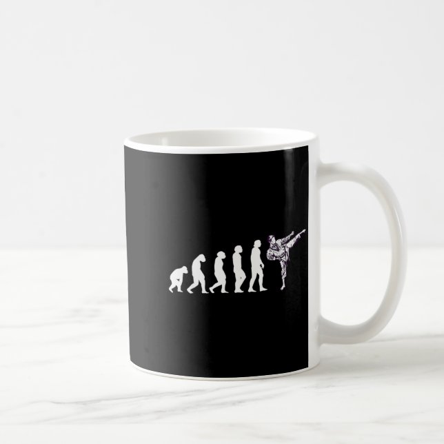 Mug Évolution Cool Taekwondo Karaté Aïkido Ju Jutsu (Droite)