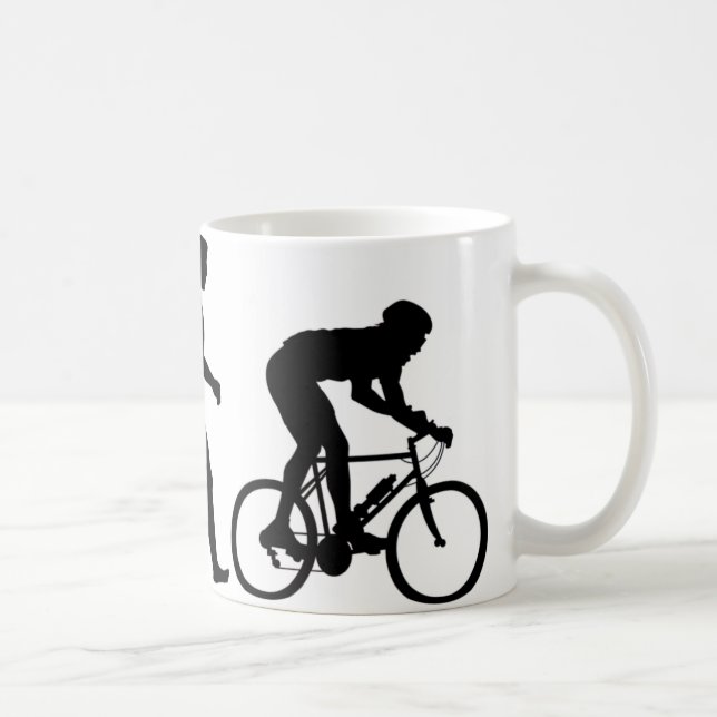 Mug Évolution cycliste (Droite)
