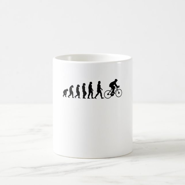 Mug Évolution Cycliste Vélo Cadeau (Centre)