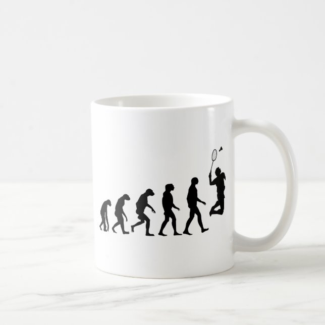 Mug Évolution de badminton (Droite)