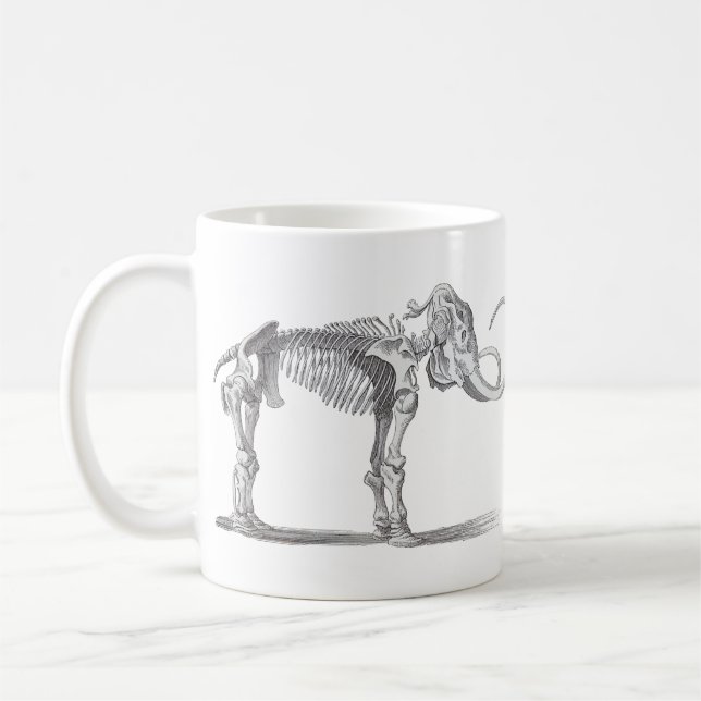 Mug Évolution de cru de mammouth laineux et de (Gauche)