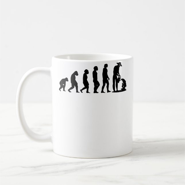 Mug Évolution de jardinier paysagiste Horticulture Jar (Gauche)