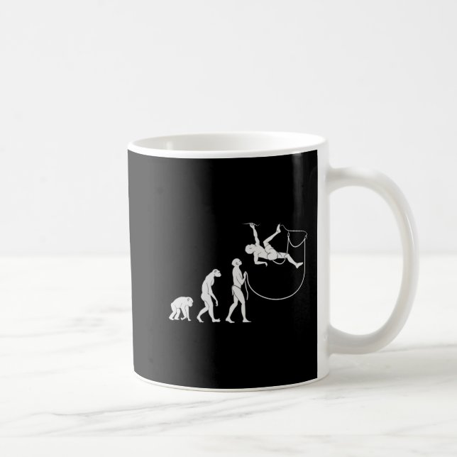 Mug Évolution De L'Escalade Rock Climber Fun Rock (Droite)