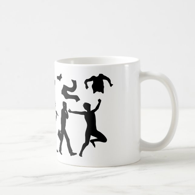 Mug Évolution De L'Homme Libéré (Homme Naturiste) (Droite)