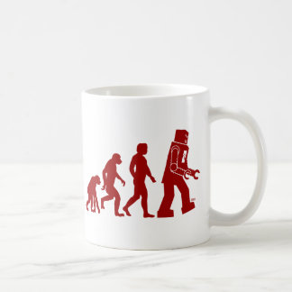Mug Évolution de robot de l'homme dans le robot