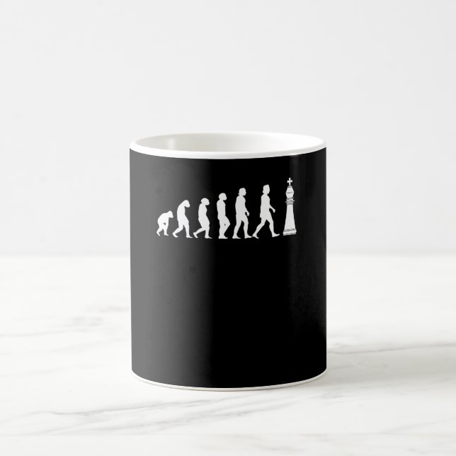 Mug Évolution des échecs Jouer aux échecs (Centre)