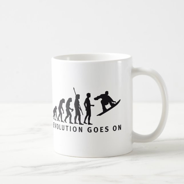 Mug Evolution des snowboard (Droite)