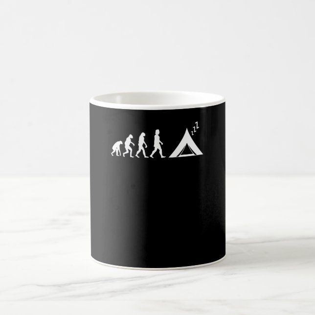 Mug Évolution du camping (Centre)