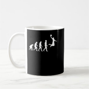 Mug Évolution du singe Ape au jeu de basket-ball humai