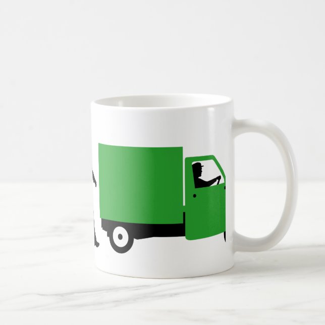 Mug Evolution of man Piaggio Singe mini transporteur (Droite)