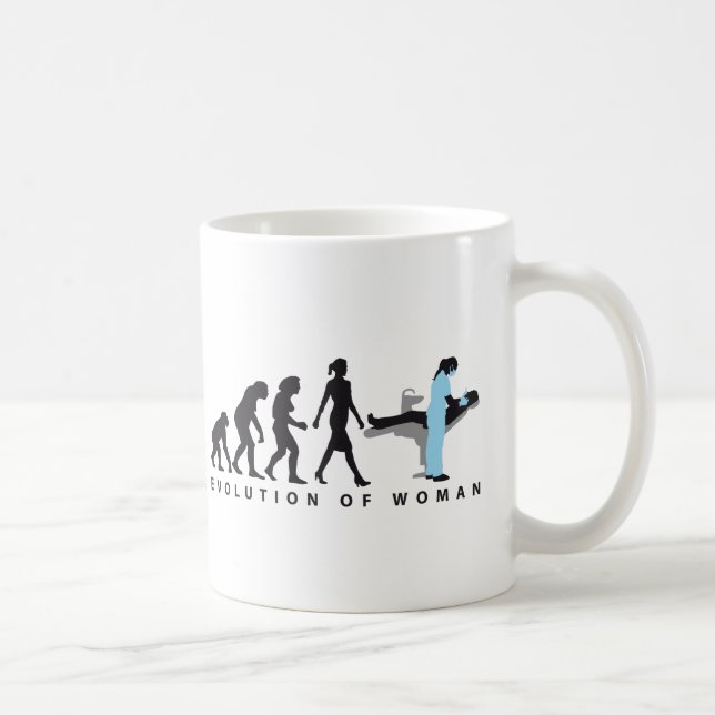 Mug evolution of womale female dentist (Droite)