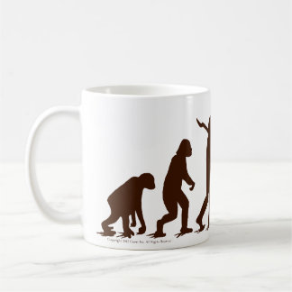 Mug Évolution oh Yaaaah de singe de chaussette !