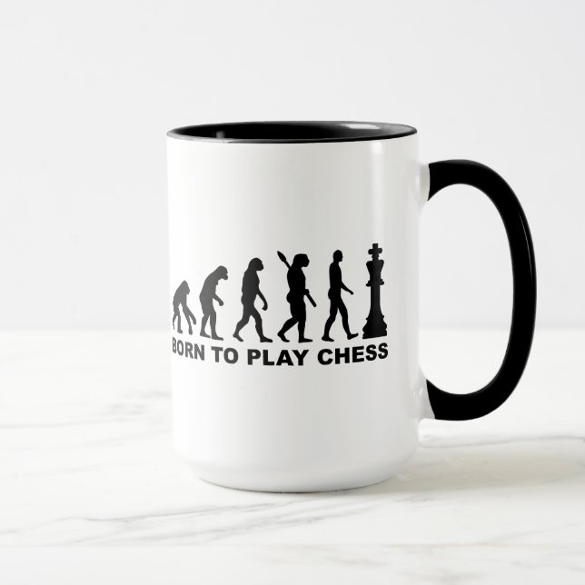 Mug Évolution soutenue pour jouer aux échecs (Droite)