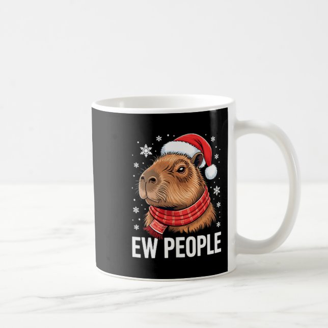 Mug Ew People Capybara Christmas Funny Introvert Holid (Droite)