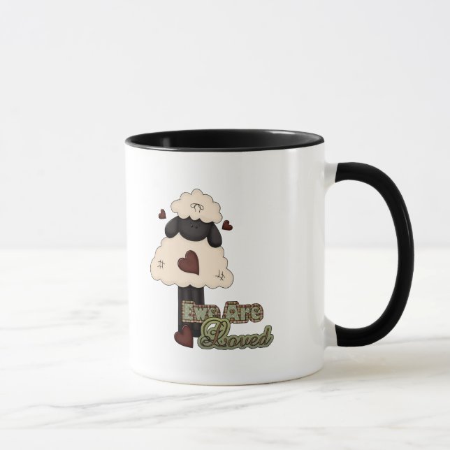 Mug ewe est aimé valentine brebis (Droite)