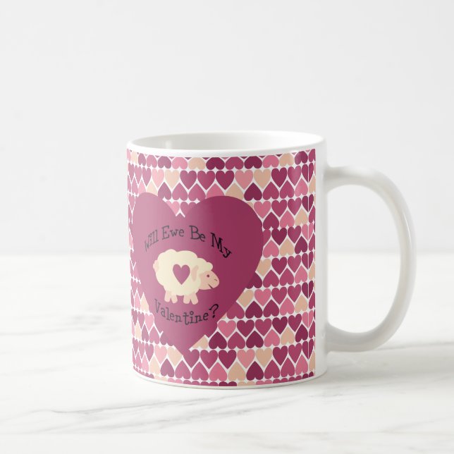 Mug Ewe Sera Ma Saint-Valentin ? Arrière - plan cardia (Droite)