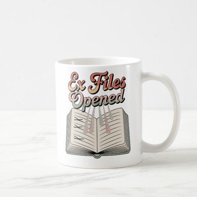 Mug Ex fichiers ouverts | Humour des reçus émotionnels (Droite)
