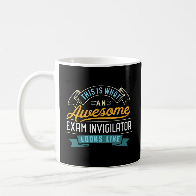 Mug Exam Invigilator Profession d'emploi fantastique (Gauche)