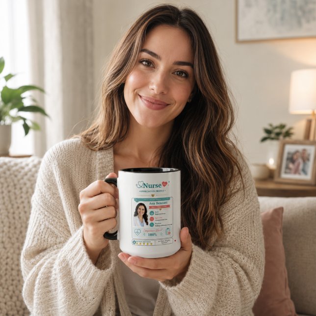 Mug Examen de patient pour apprécier une infirmière mo (Modern Nurse Appreciation Patient Review Mug
)