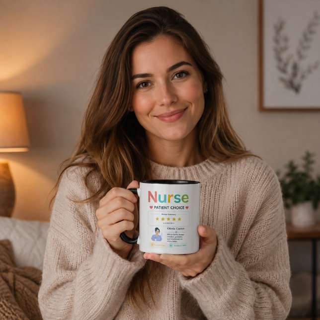 Mug Examen de patient pour l'appréciation d'une infirm (Modern Nurse Appreciation Patient Review Mug
)