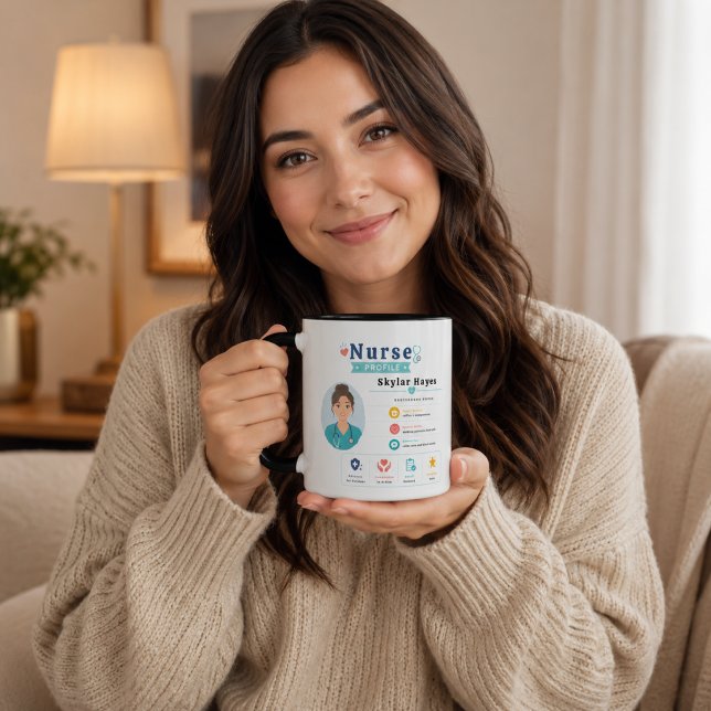 Mug Examen de patient pour l'appréciation d'une infirm (Modern Nurse Appreciation Patient Review Mug
)