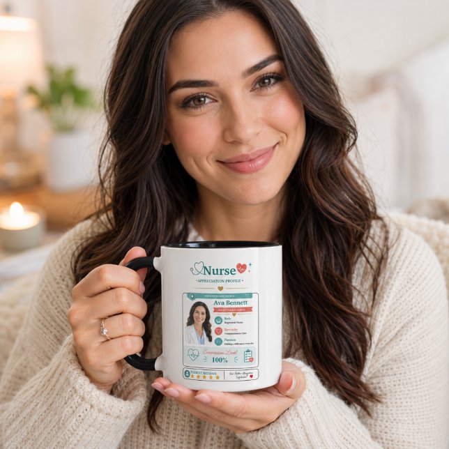 Mug Examen de patient pour l'appréciation d'une infirm (Modern Nurse Appreciation Patient Review Mug
)