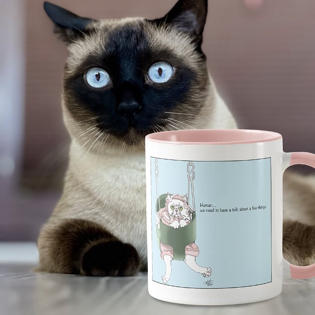 Mug Examen de performance des parents de chats humour  (Créateur téléchargé)