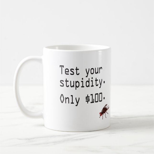 Mug Examinez votre stupidité (Gauche)