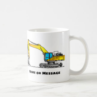 Mug excavatrice personnalisé, Cadeau pour l'opérat