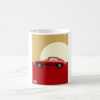 Mug EXCELLENCE vintage - 356 CAR POSTER rouge