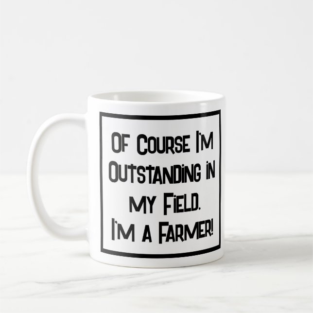 Mug Exceptionnel dans mon champ. Agriculteur (Gauche)