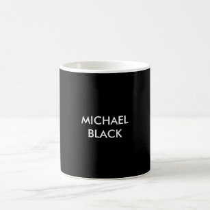 Mug Exclusif spécial noir unique moderne minimaliste
