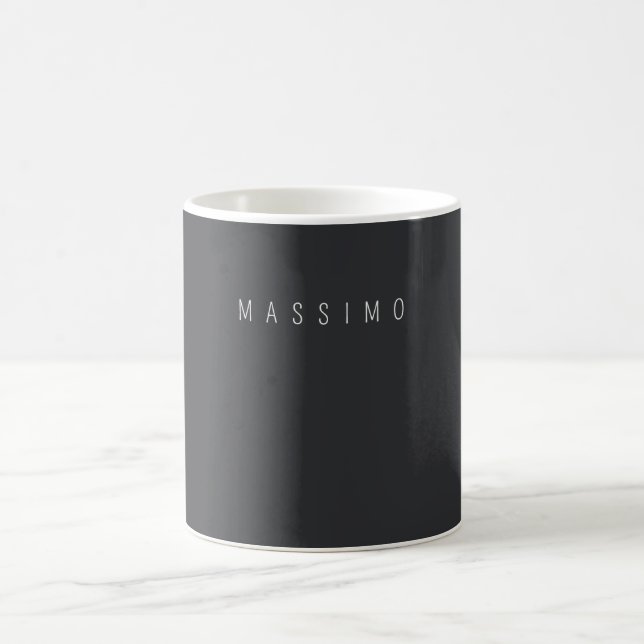 Mug Exclusive Personal Classical Black White Own Name (Centre)