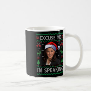 Mug Excusez-moi Je parle mal Noël Kamala Harri