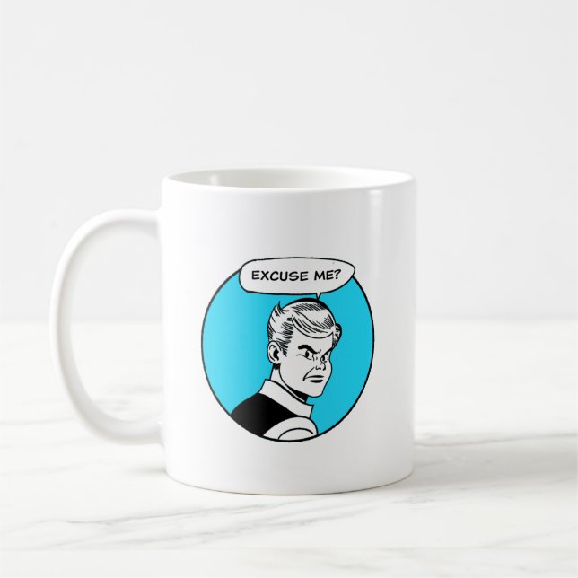 Mug Excusez-Moi, Pendant Que Je Finis Mon Café (Gauche)