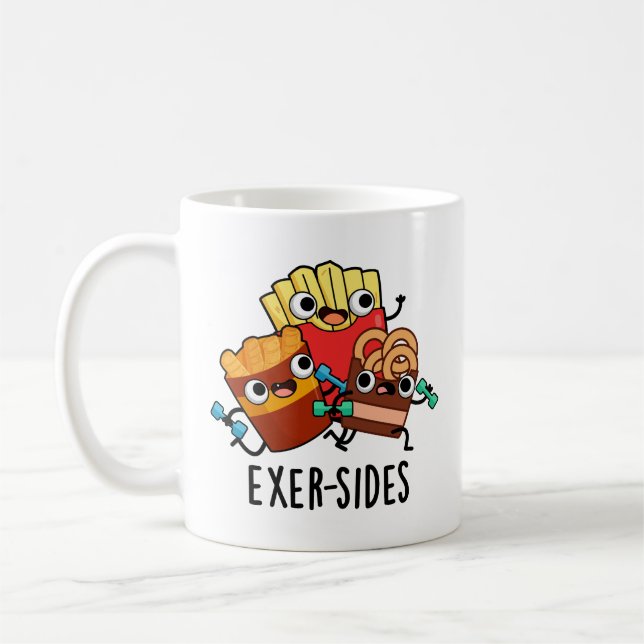 Mug Exer-sides Jeu de mots drôle sur l'exercice  (Gauche)