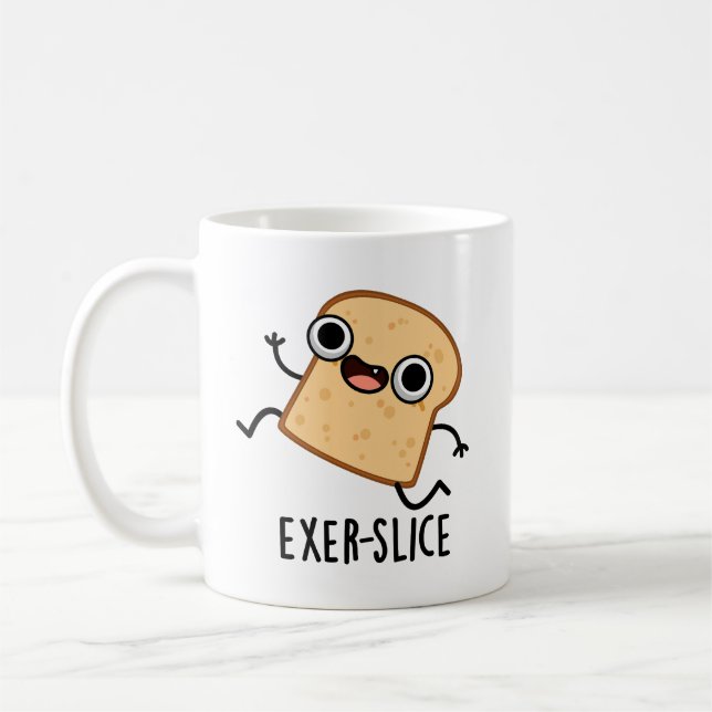 Mug Exer-slice Drôle de Pain Pun  (Gauche)