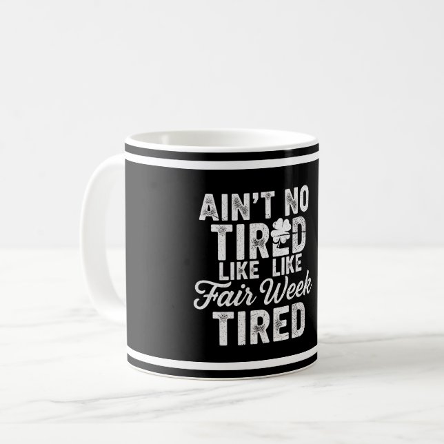 Mug Exhausted But Happy Design  (Devant gauche)