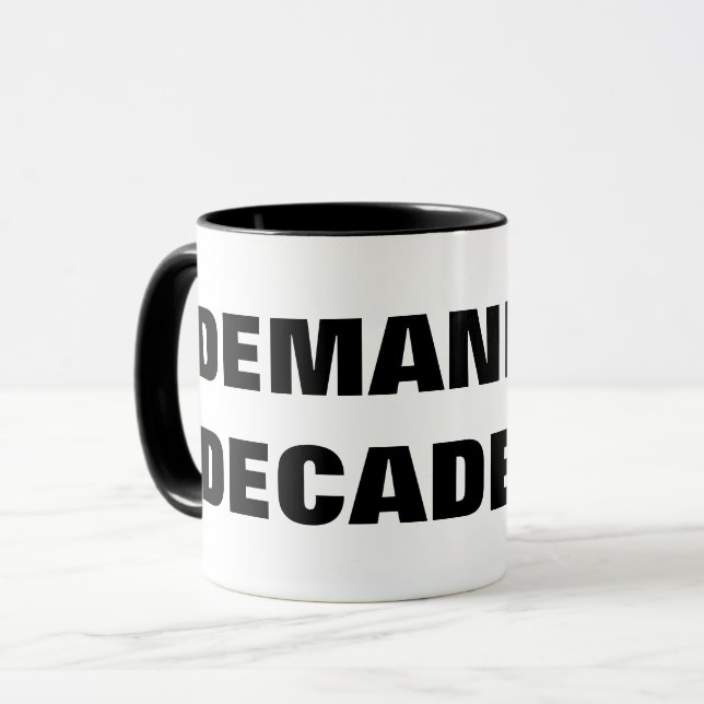 MUG EXIGEANT DÉCADENCE (Devant gauche)