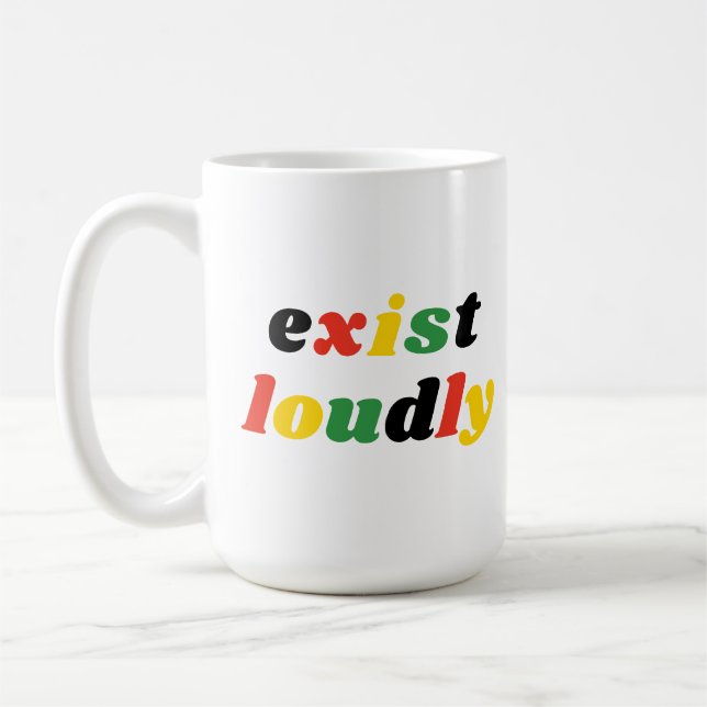 Mug Existe Fortement Noir Histoire Feminist Emaîtrise (Gauche)