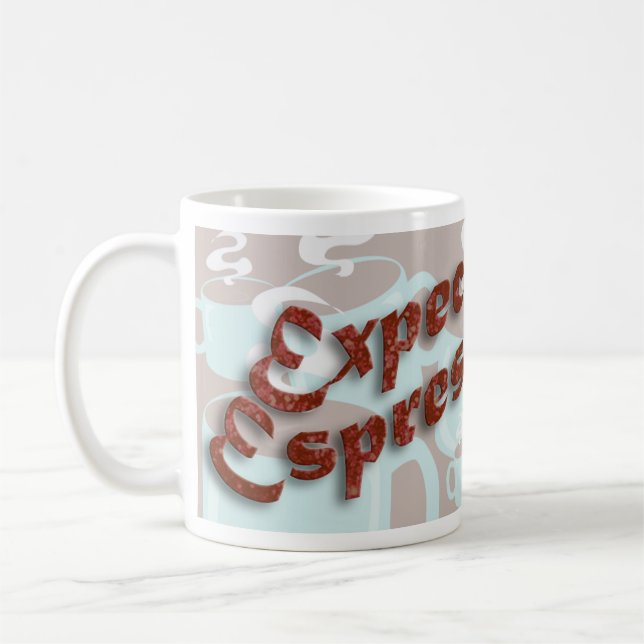 Mug Expecto Espresso Sortilège Magique Amusant (Gauche)