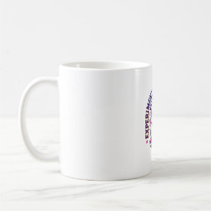 Mug Expérience de licorne avec publicité coupée d'étin