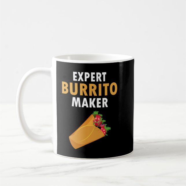 Mug Expert Burrito Maker Street Food Taco Day Gag Cade (Gauche)