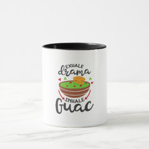 Mug Expirez le drame Inspirez le Guac Drôle de cuisine