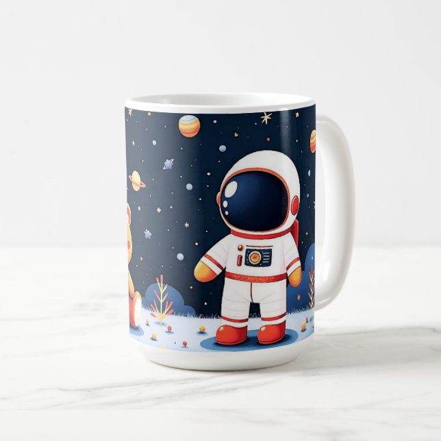 Mug Explorateur cosmique enfant astronaute (Devant droit)