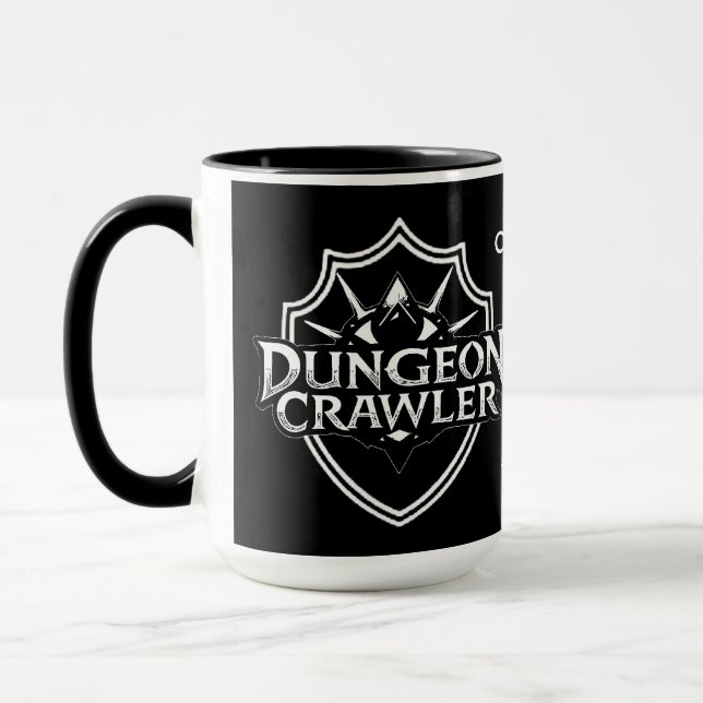 Mug Explorateur de Donjon Personnalisé Noir (Gauche)